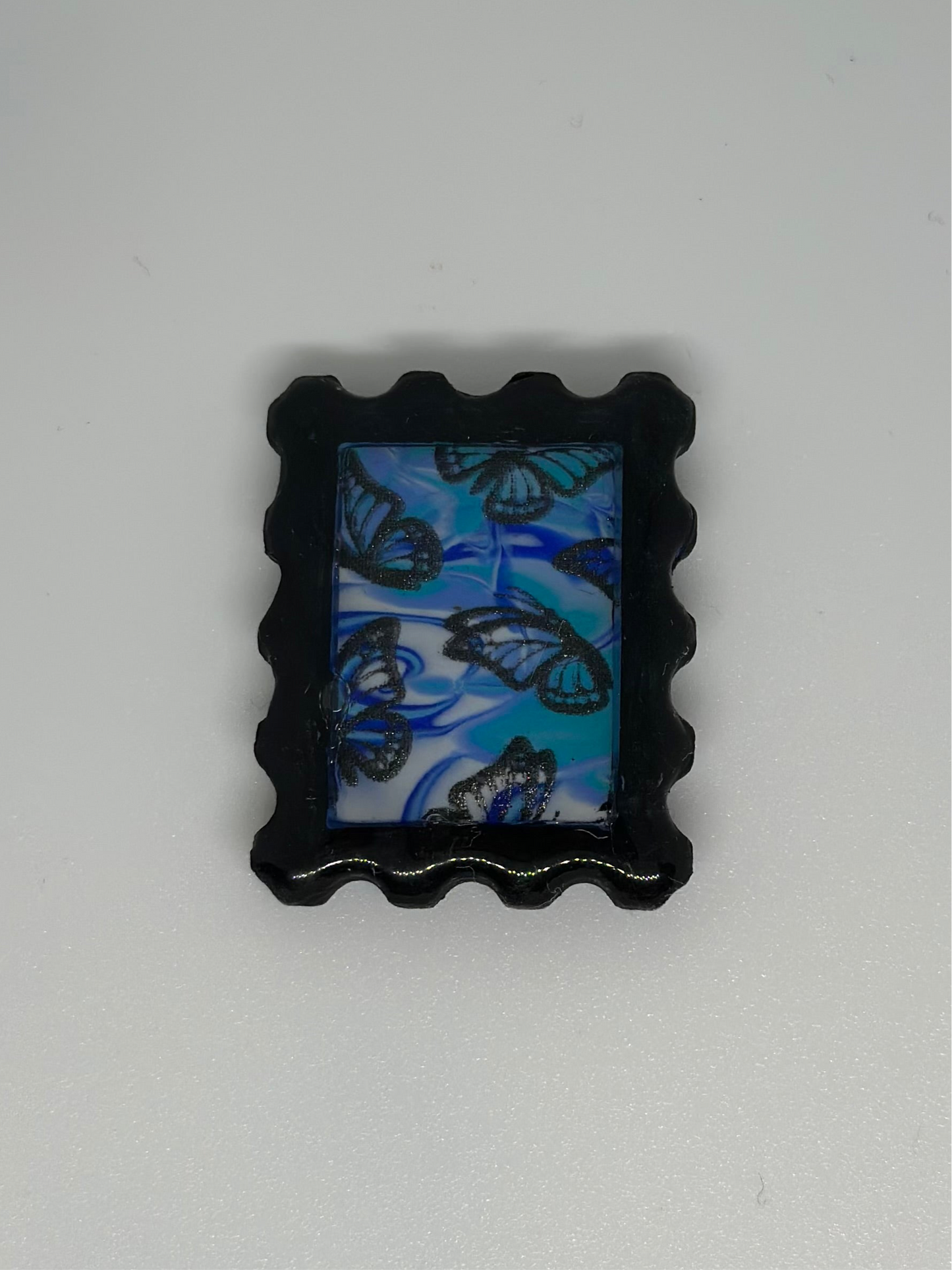 Butterfly Mokume Stamp Magnet