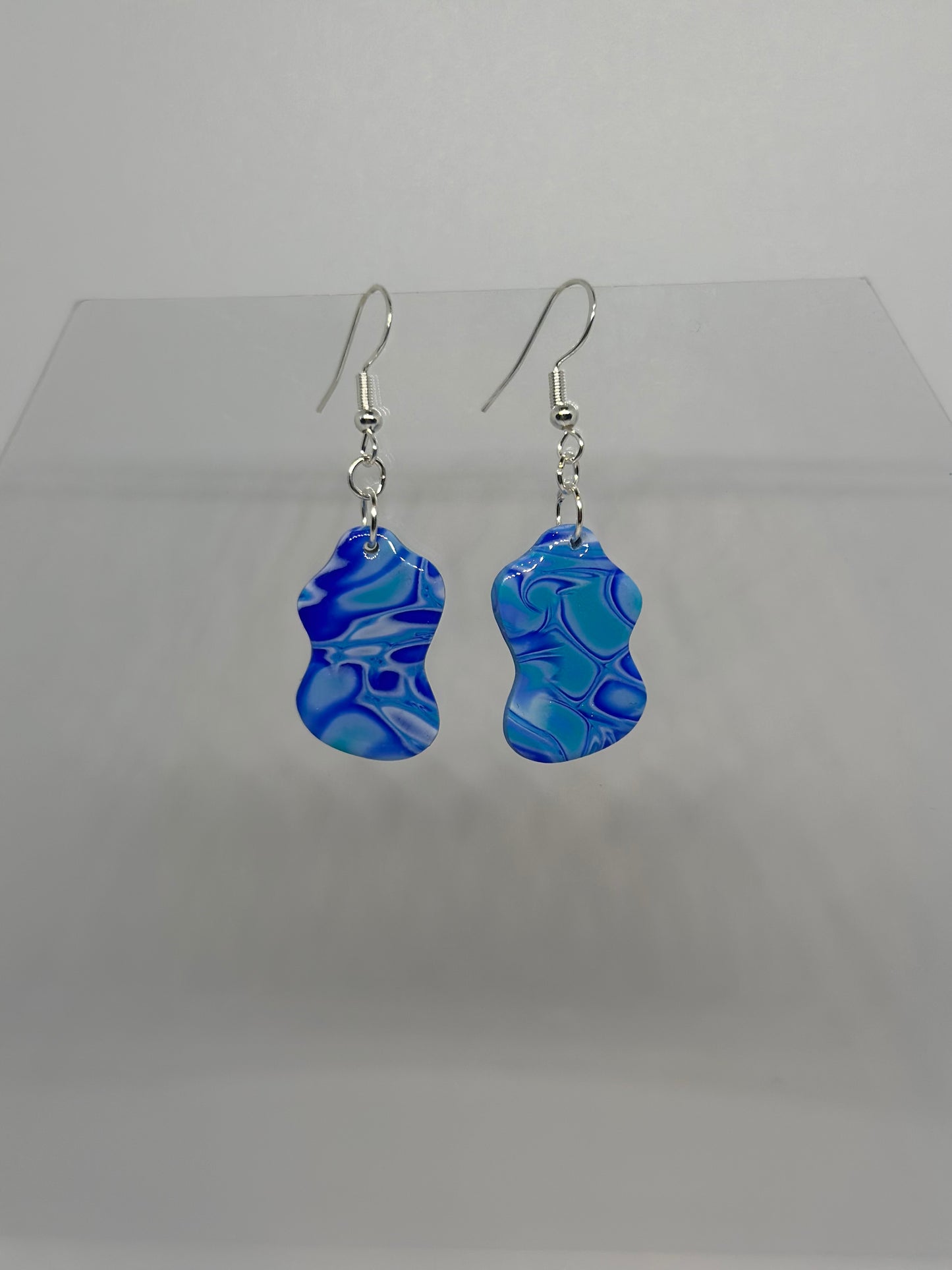 Blue Mokume Blobs