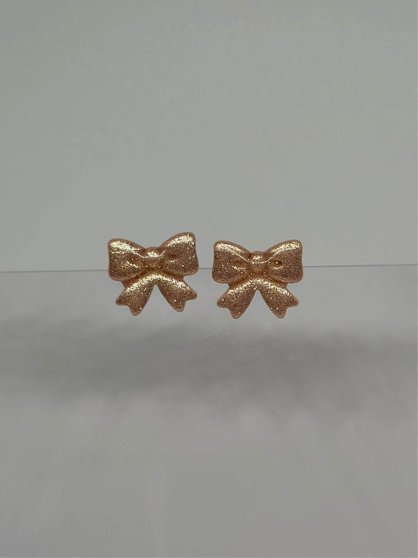 Rose Gold Glitter Bows