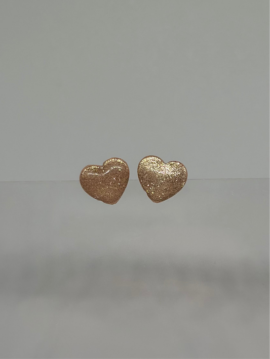 Rose Gold Glitter Hearts