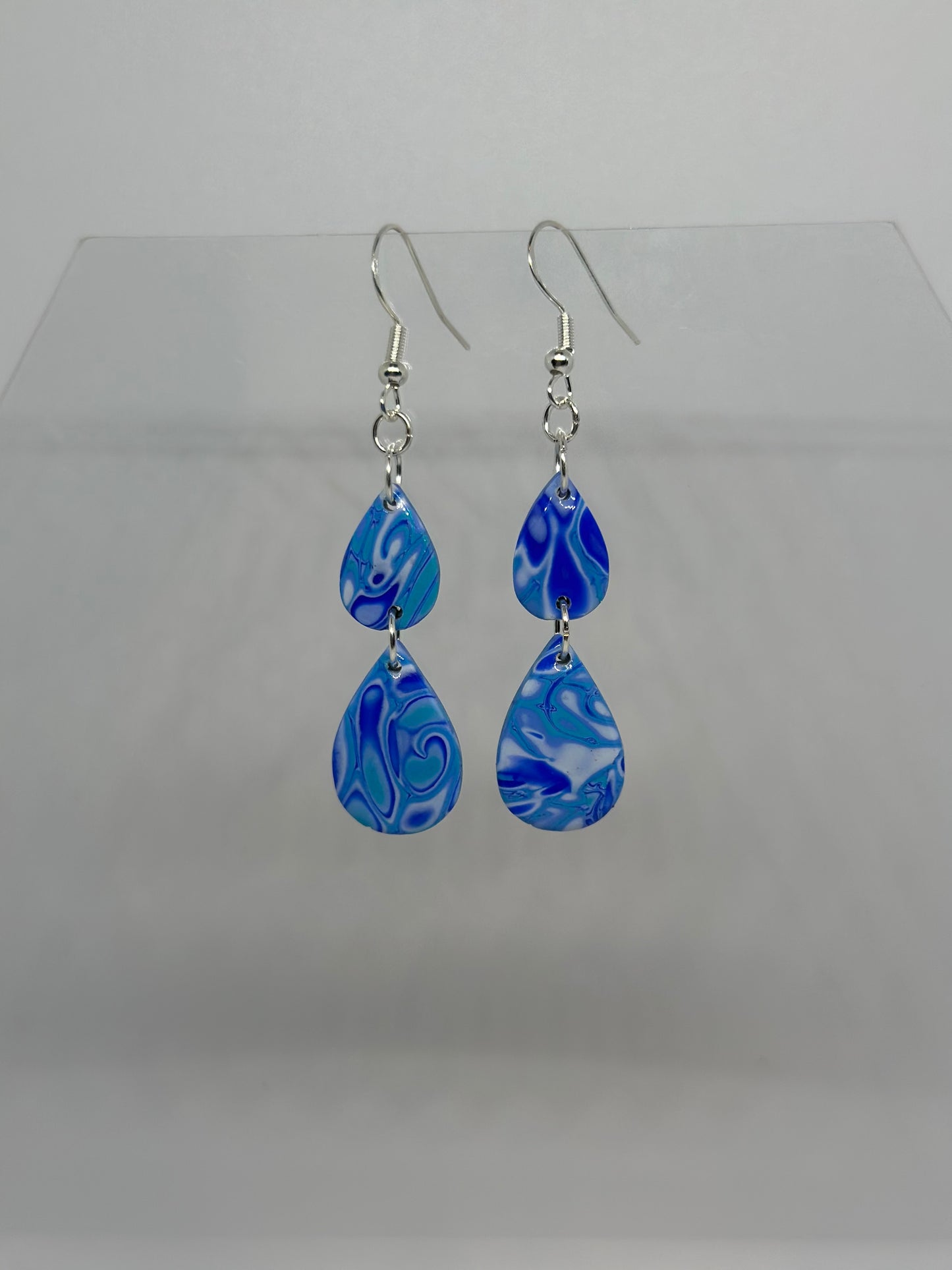 Blue Mokume Raindrops